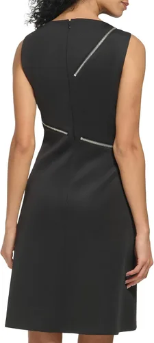 Vista 4 de DKNY Vestido de buceo con detalle de cremallera para mujer