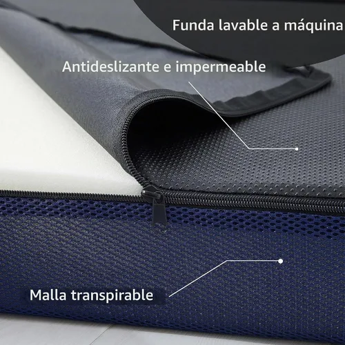 Vista 2 de Jamdok Sleeping Mats for Adults,Memory Foam Trifold Mattress
