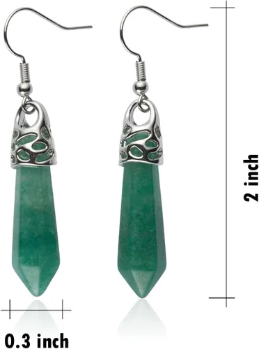 Vista 6 de Aretes de jade auténticos para mujer, joyería hecha a mano, claros, oscuros, piedra verde y plata, colgantes, colgantes, piedra natural, regalos