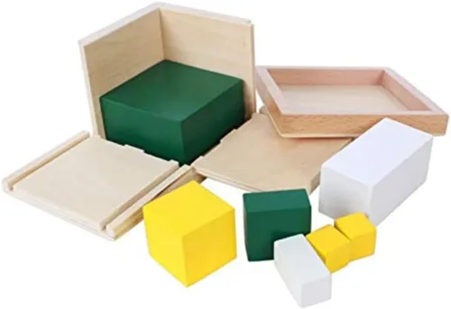 Vista 4 de Montessori Niños Matemáticas Juguetes Power 2 Cube Training Educación Temprana Educación Preescolar Niños Matemáticas Aprender Juguetes Brinquedos