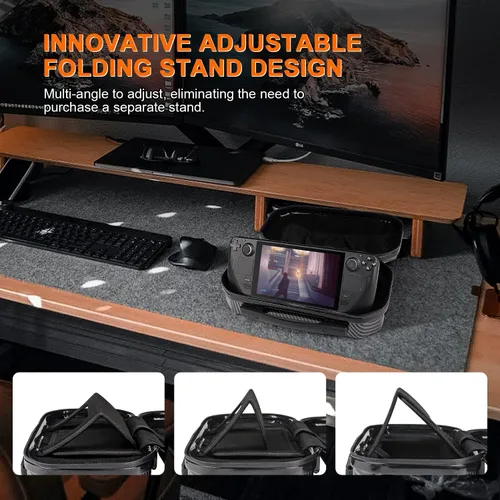 Vista 6 de YIZEIJOB Funda de transporte compatible con cubierta de vapor bolsa de transporte protectora de carcasa dura con correa de eslinga cremallera