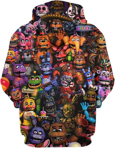 Vista 2 de WAYASDCU Boys and Girls Hoodie Teen 3D Printed Pullover Sweatshirt Kids Cartoon Game Sports Tops