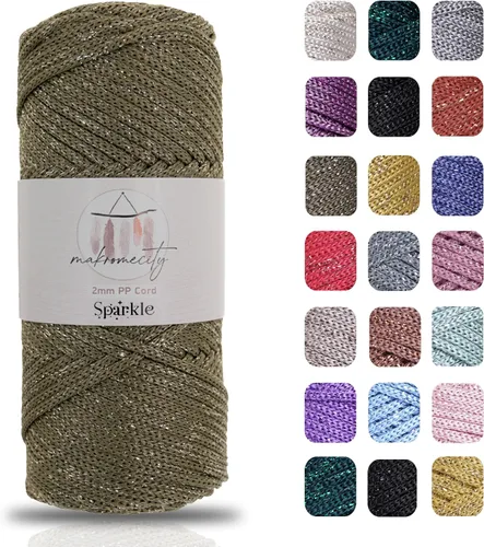 Vista 36 de Makromecity, Cordón de macramé de poliéster de 2 mm x 38 metros (125 yardas) 2 mm de polipropileno, cordón de macramé para crochet, bolsa