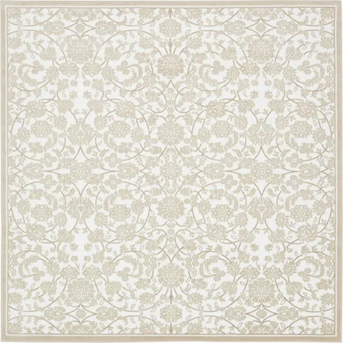 Vista 16 de Unique Loom Colección Rushmore Alfombra de Área - Taft (2' x 3' 1" Rectángulo, Blanco Nieve/Beige)