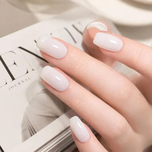 Vista 2 de modelones Builder Esmalte de uñas en gel, blanco lechoso constructor blanco
