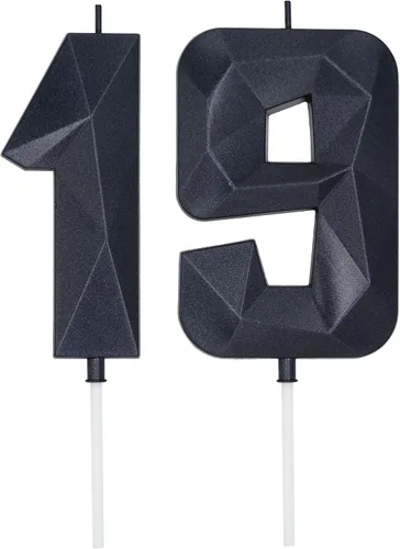 Vista 48 de DERVENTA Vela Grande de Cumpleaños Número 3D Verde Luminoso de 3.7 Pulgadas Celebración de Fiesta Aniversario Decoración Adorno para Pastel 1 Pieza