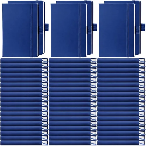 Vista 23 de Laumoi Paquete de 40 cuadernos de bolsillo, tamaño A6, mini diario de tapa dura, cuadernos forrados de cuero PU de 3.5 x 5.5 pulgadas, bloc de notas