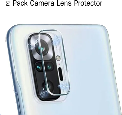 Vista 8 de Anbzsign[2 unidades] Protector de lente de cámara y [2 unidades] Protector de pantalla de privacidad para Xiaomi Redmi Note 10 / Redmi Note 10S