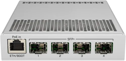 Vista 2 de MikroTik CRS305-1G-4S+in Switch de Red Gestionado Gigabit Ethernet (10/100/1000) Ethernet Energía (PoE) Blanco
