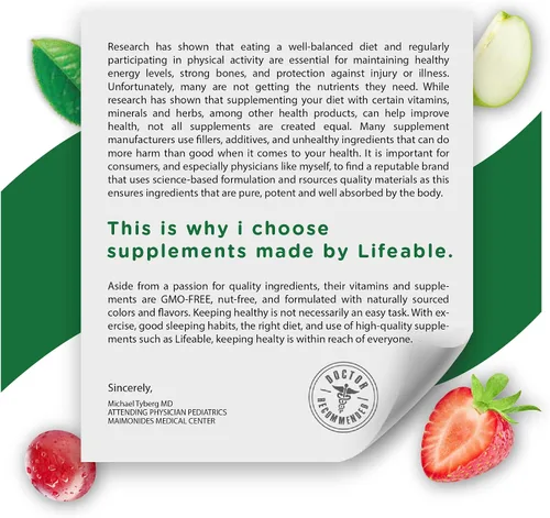 Vista 5 de Lifeable Gomitas de luteína y zeaxantina Suplementos de luteína y zeaxantina de gran sabor para los ojos Gomitas veganas y sin OMG para la salud