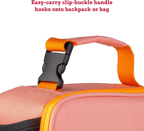 Vista 5 de Whiskware Lonchera térmica suave aislada para el trabajo, viajes y más, coral