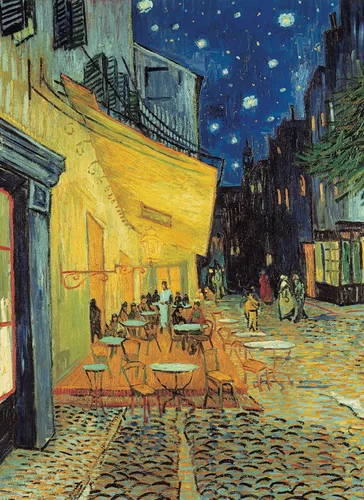Vista 2 de Van Gogh Cafe Terrace At Night - Rompecabezas de calidad de 1000 piezas para adultos