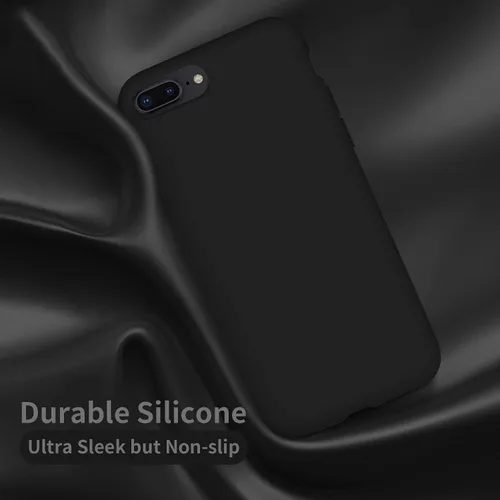 Vista 4 de Cordking Funda diseñada para iPhone 8 Plus, diseñada para iPhone 7 Plus, funda de teléfono de silicona ultra delgada a prueba de golpes