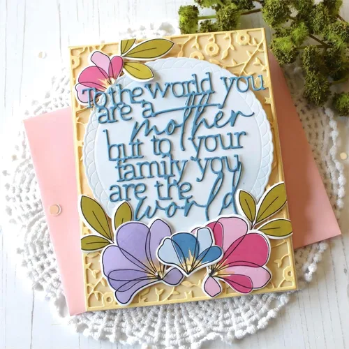 Vista 4 de Troqueles de metal para madre para hacer tarjetas, plantillas de corte para álbumes de recortes, álbum de fotos, plantilla decorativa de papel