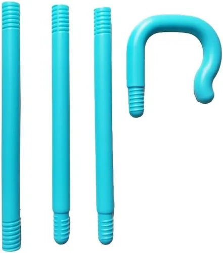 Vista 3 de Bastón de pastor de plástico, accesorio de bastón para cosplay, azul