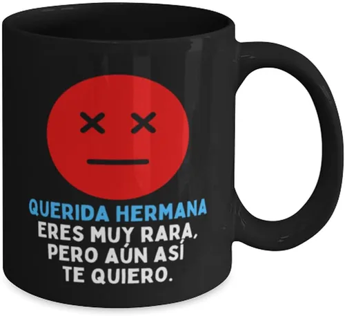 Vista 2 de Taza, Eres muy rara, pero aun asi te quiero taza de cafe