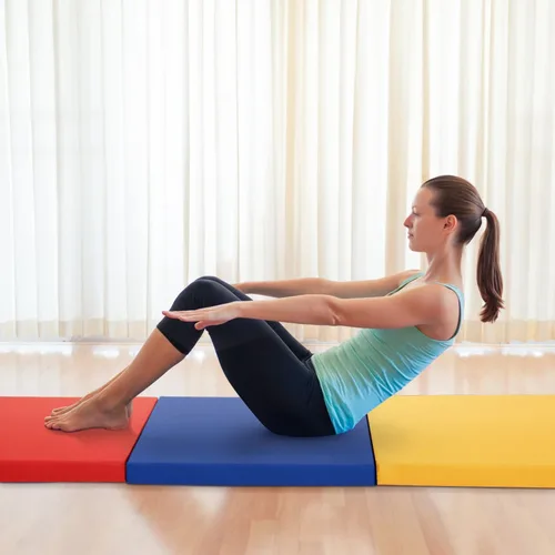 Vista 14 de Tapete de yoga grueso de 2 pulgadas para gimnasio en casa, ejercicio, gimnasia, volteras, pilates, equipo de danza, tapete de juego de espuma