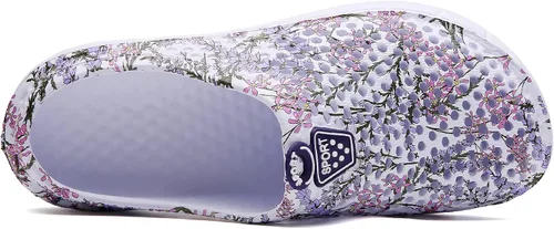 Vista 3 de CERYTHRINA Zapatos de jardín, zuecos de secado rápido, pantuflas para caminar, ligeras, para la lluvia, playa, verano, piscina, zapatos de agua