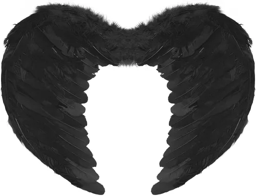 Vista 4 de IMEKIS Disfraces de ángel y diablo para niña bruja Halloween falda alas varita horca diadema de cuerno para cosplay 2-12T