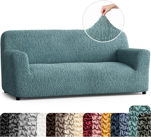 Vista 59 de PAULATO BY GA.I.CO. Funda para Silla - Funda para Sillón - Funda para Sillón - Funda de Tela Suave - Protector de Muebles Elegante de Ajuste Ceniza