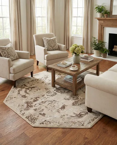 Vista 41 de Rugs.com Alfombra de la colección Finsbury, alfombra mediana de 2 x 3 pies, color beige, perfecta para salas de estar, comedores grandes, planos