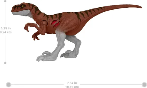 Vista 5 de Jurassic World Dominion Extreme Damage Atrociraptor Dinosaurio Figura de acción Negro