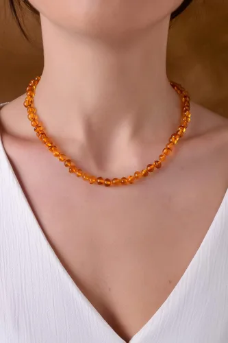 Vista 22 de Amber Necklace for Women - HandMade Baltic Jewelry for Adult - 18 inch - 100% Genuine