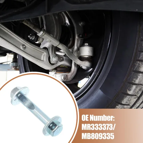 Vista 3 de uxcell 1 juego de pernos de inclinación de alineación excéntrica para Mitsubishi Lancer 2002-2006 No.MR333373/MB809335 Kit de tuercas de ajuste