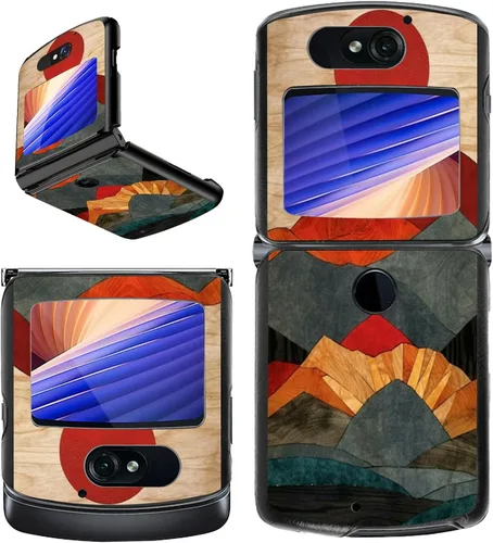 Vista 9 de Rossy Funda para Motorola RAZR 5G, para Moto RAZR 5G, funda delgada y ligera de policarbonato duro a prueba de golpes para Motorola Moto RAZR 5G