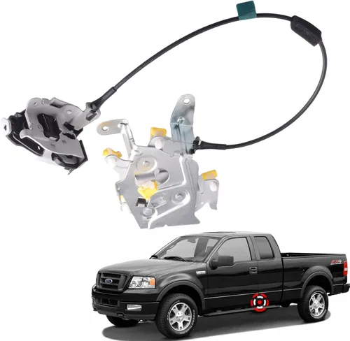 Vista 11 de Pestillo de puerta con conjunto de cable compatible para Ford F-150 de cabina extendida 2004-2008 Reemplazo de puerta trasera derecha 6L3Z18264A00B