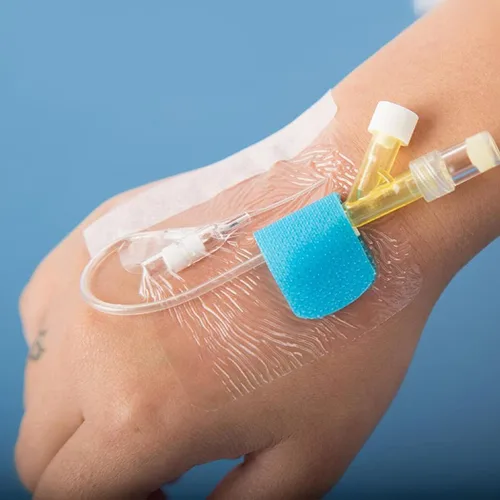 Vista 2 de Lifevv Soporte para dispositivo de estabilización de catéter PICC/CVC, catéter/tubo adhesivo médico, se adhiere fácilmente a tu piel sin necesidad