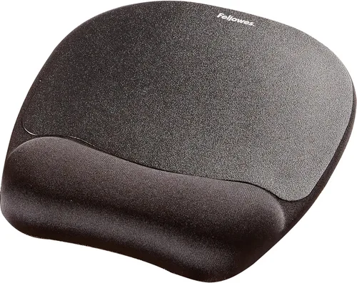 Vista 2 de Fellowes Almohadilla de ratón de espuma viscoelástica/reposamuñecas - Negro (9176501)