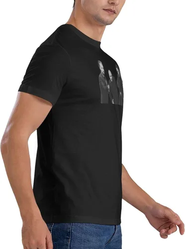 Vista 4 de Soda Music and Stereo - Camiseta de manga corta para hombre, diseño casual, cuello redondo, unisex, color negro