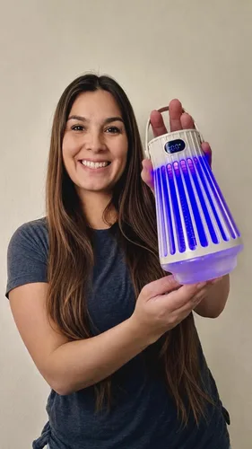 Vista 6 de Zap Zone Defender Bug Zapper Exterminador de mosquitos recargable