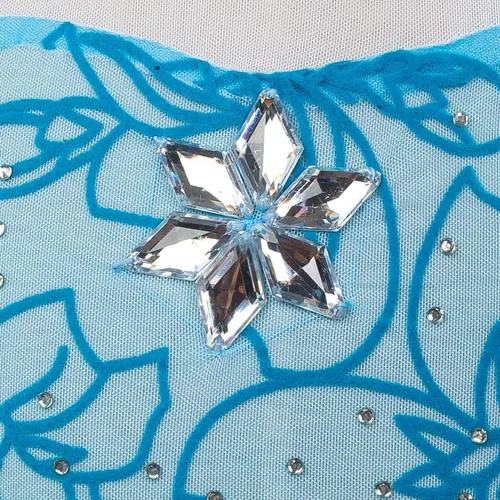 Vista 6 de Plustrong Vestido Elsa para niñas, vestido de princesa, disfraz de Elsa para niña pequeña