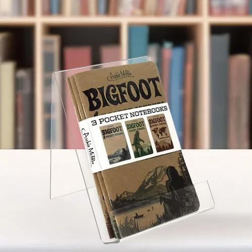 Vista 3 de Archie McPhee Cuadernos de 3 bolsillos, diario de bolsillo Bigfoot, paquete de 3