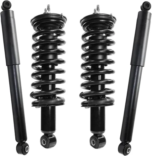 Vista 43 de Detroit Axle - Puntales y Amortiguadores para Chevy Traverse Buick Enclave GMC Acadia Saturn Outlook 2007-2012, 2 puntales delanteros con resorte