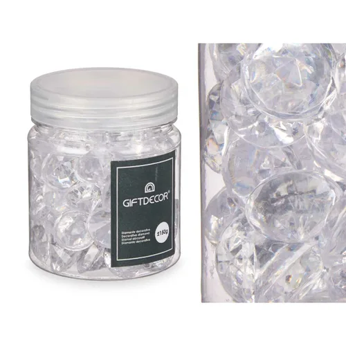 Vista 4 de Piedras Decorativas Gift Decor Transparente 150 g Diamante (16 Unidades)