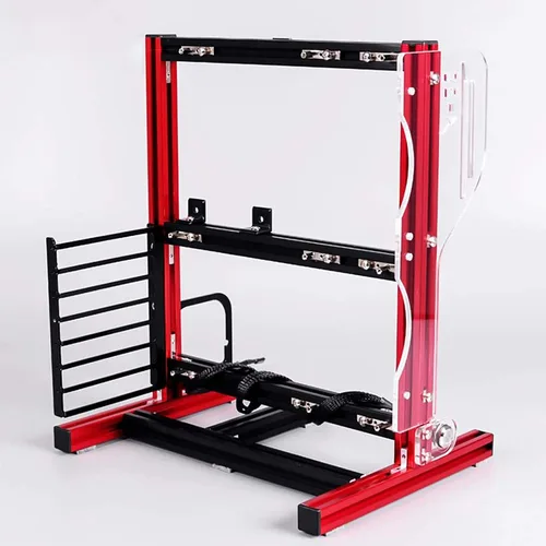 Vista 8 de Soporte de chasis para placa base de computadora, juego de chasis de placa base, personalidad creativa ATX/M-ATX/ITX Soporte de chasis de marco al