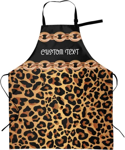Vista 8 de Delantal personalizado para mujeres y hombres, delantal de cocina personalizado con bolsillos, delantales de chef personalizados