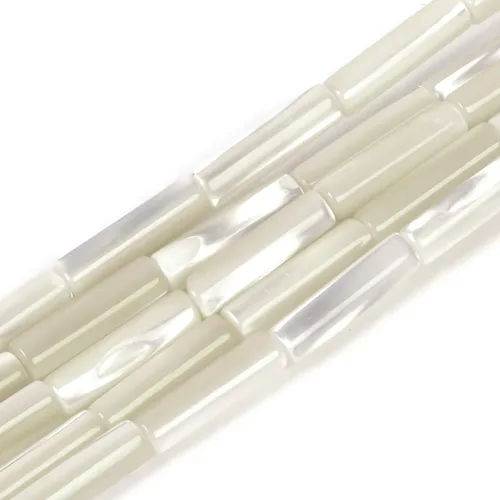 Vista 13 de HAAMIIQII Cuentas de tubo de amazonita natural de 0.512 x 0.157 in, cuentas sueltas de piedra cilíndrica para fabricación de joyas, 15 pulgadas