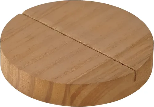 Vista 9 de SOFFEE DESIGN Reloj de mesa de una pieza con hoja de hierro con base de madera, reloj de escritorio sin tictac funciona con pilas para sala de Negro