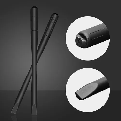 Vista 6 de 10 Uds Microblading Asas Desechables Manual Microblading Pen con Nano 18 U en forma de hoja esterilizada Microblade Holder para ceja labio