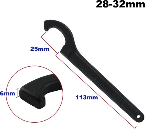 Vista 2 de C Gancho Llave Llave Chuck Herramienta de Mano Multifunción Ajuste Bicicleta Motocicleta 1.102-1.260 in