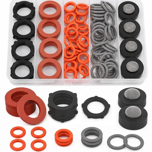 Vista 13 de ZDBB 1000 piezas 18 tamaños Kit de juntas tóricas + Kit surtido de 18 tamaños de arandelas de goma para fontanería, grifos, tubería de agua