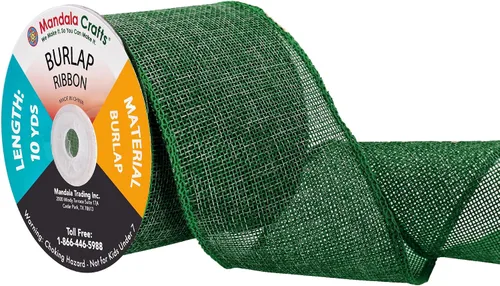 Vista 62 de Mandala Crafts Cinta de arpillera negra de 1.5 pulgadas de ancho para manualidades, rollo de 20 yardas de cinta rústica de arpillera para coronas