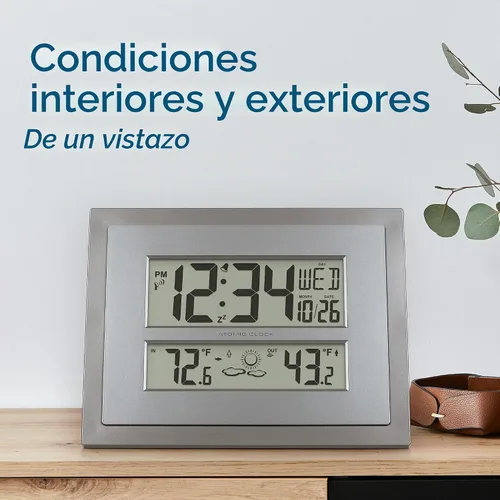 Vista 2 de La Crosse Technology Reloj atómico de pared/mesa (512-85937)