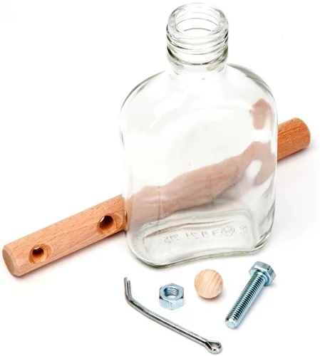 Vista 4 de Bits and Pieces - Botella de rompecabezas imposible de frustración embotellada - Rompecabezas de botella de vidrio para adultos - Juego cerebral - 3