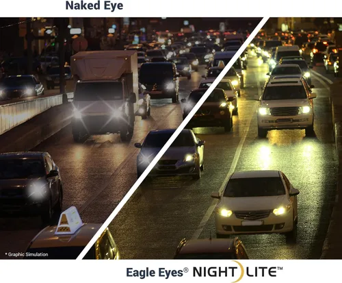 Vista 4 de Eagle Eyes Classic Aviator Night-Lite - Gafas de conducción nocturna
