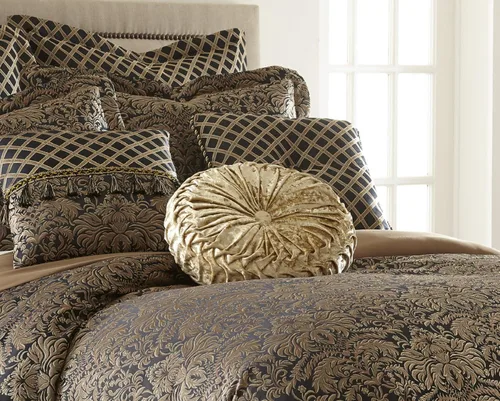 Vista 3 de Sterling Creek Juego de edredón Valencia de 9 piezas en tela jacquard floral